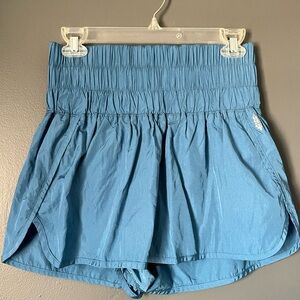 FP Movement by Free People High Waist Blue Shorts